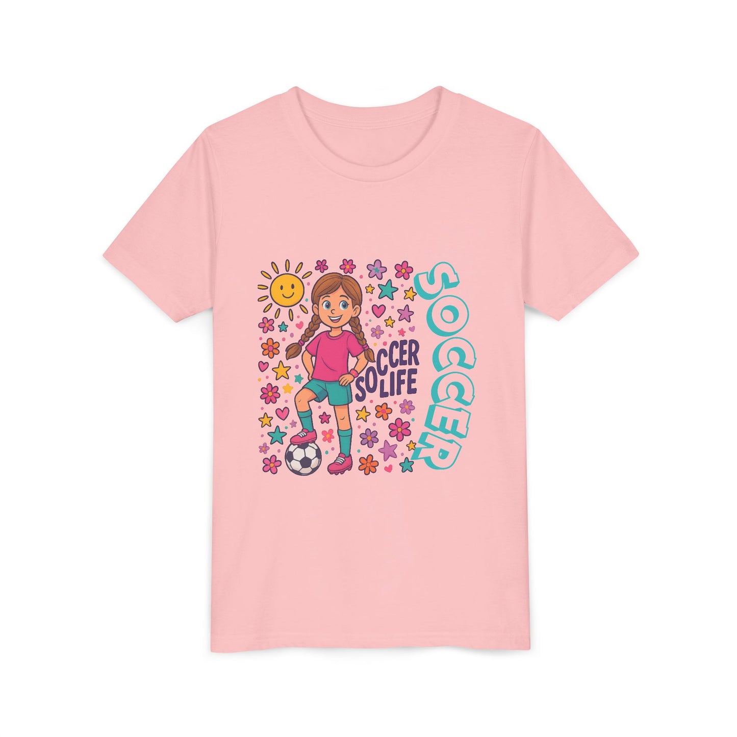 Bella Canvas-Youth Soccer Tee - FRONT AND BACK DESIGN