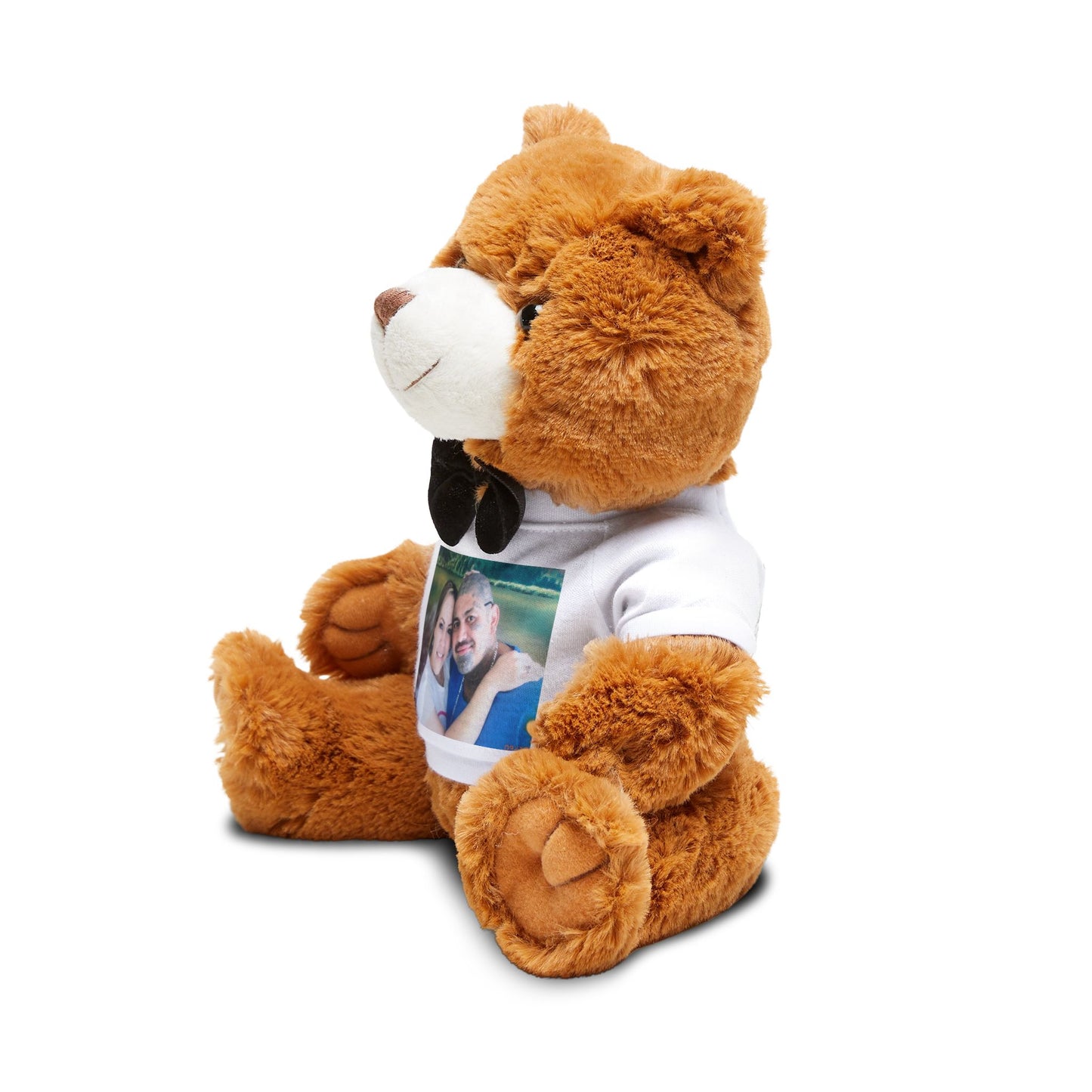 Custom Teddy Bear with Photo T-Shirt – Personalized and Gift-Ready