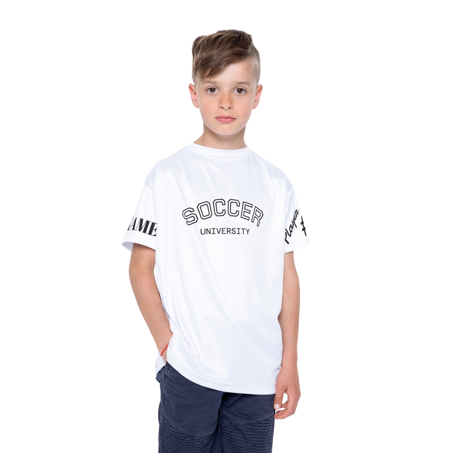 WHITE YOUTH SPORTS JERSEY