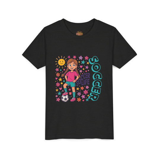 Bella Canvas-Youth Soccer Tee - FRONT AND BACK DESIGN