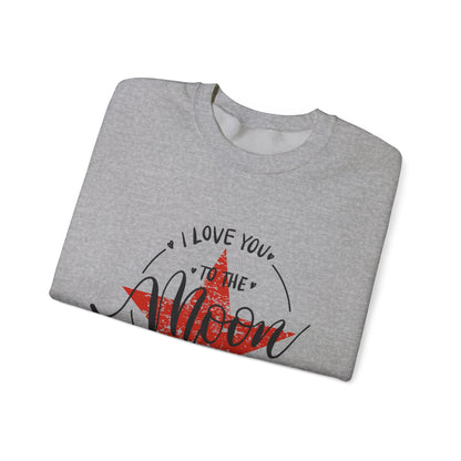 ADULT SWEATSHIRT I LOVE YOU TO THE MOON AND BACK