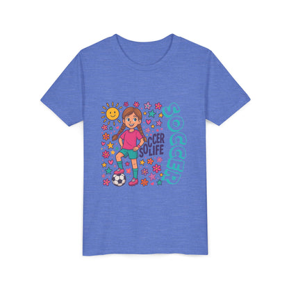 Bella Canvas-Youth Soccer Tee - FRONT AND BACK DESIGN
