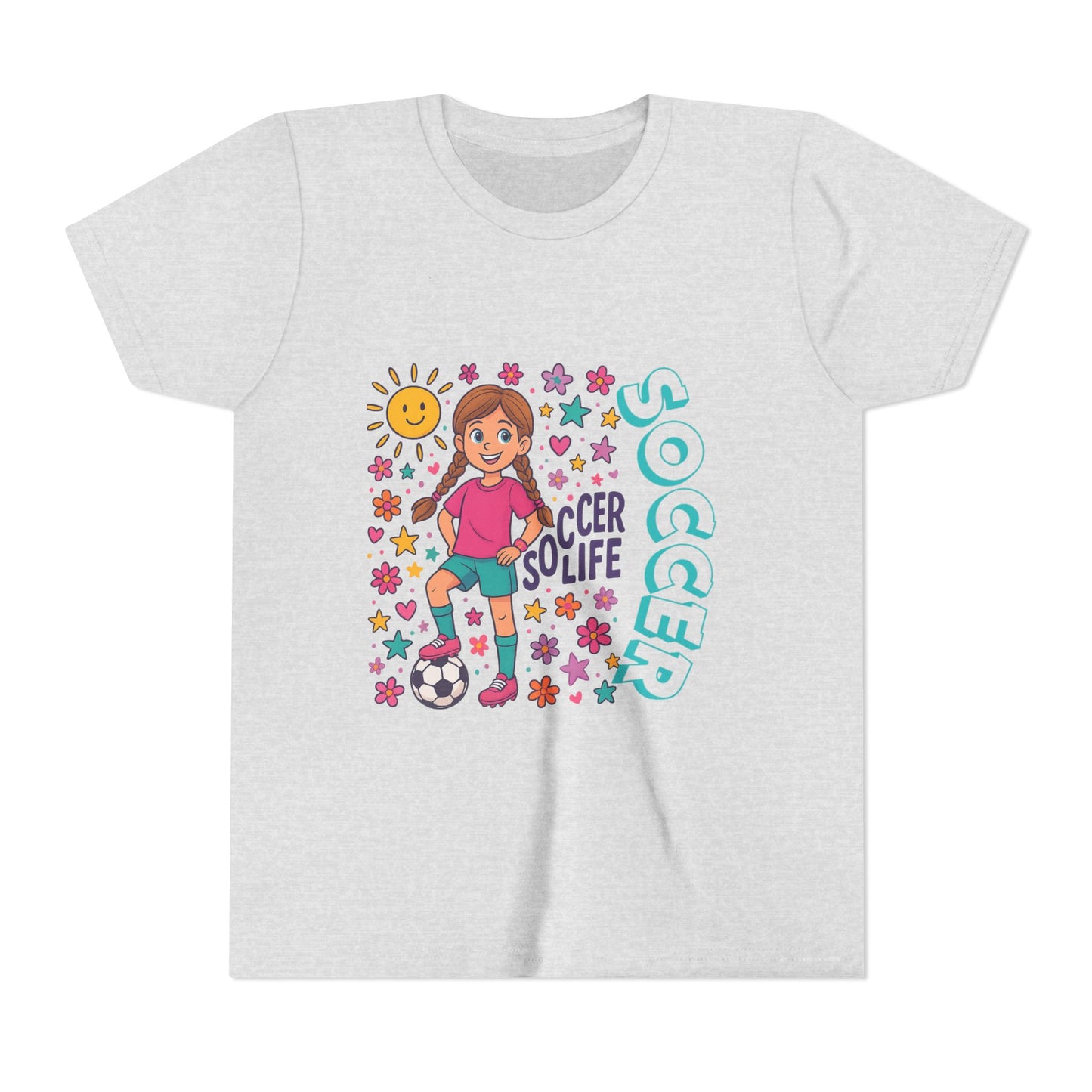 Bella Canvas-Youth Soccer Tee - FRONT AND BACK DESIGN