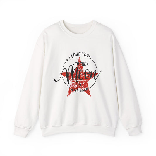 ADULT SWEATSHIRT I LOVE YOU TO THE MOON AND BACK